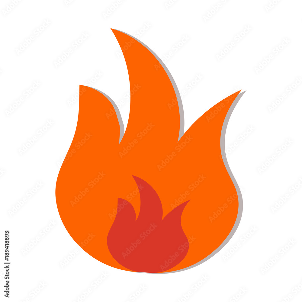 vs symbol on fire