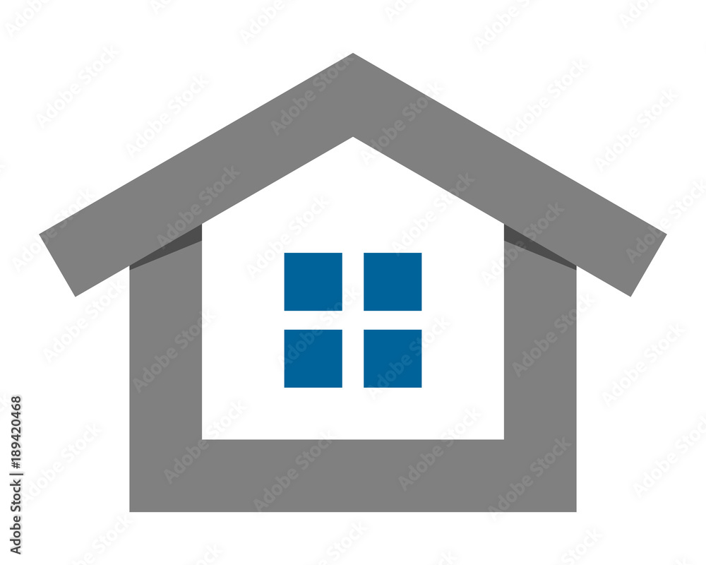 gray residence residential home house housing image vector icon logo gray residence residential home house housing image vector icon logo