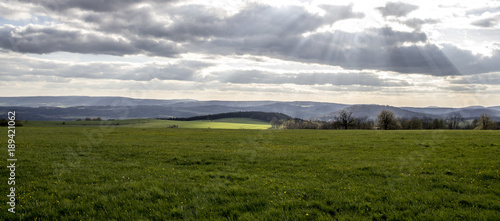 Cloudscape and sunlight with beautiful horizon
