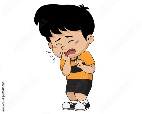 Kid eat a lot of sweets cause tooth decay.