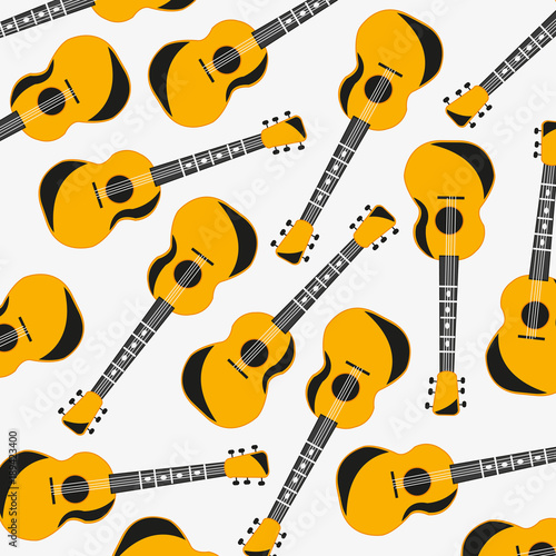 Pattern from music instrument guitar