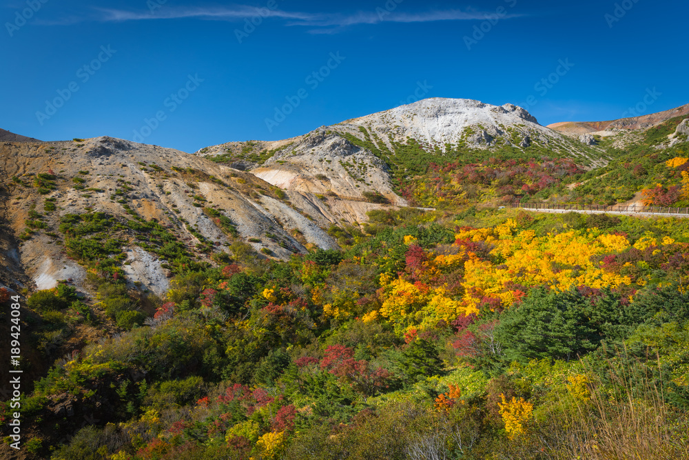 Hakuba Mountain at Nagano in autumn