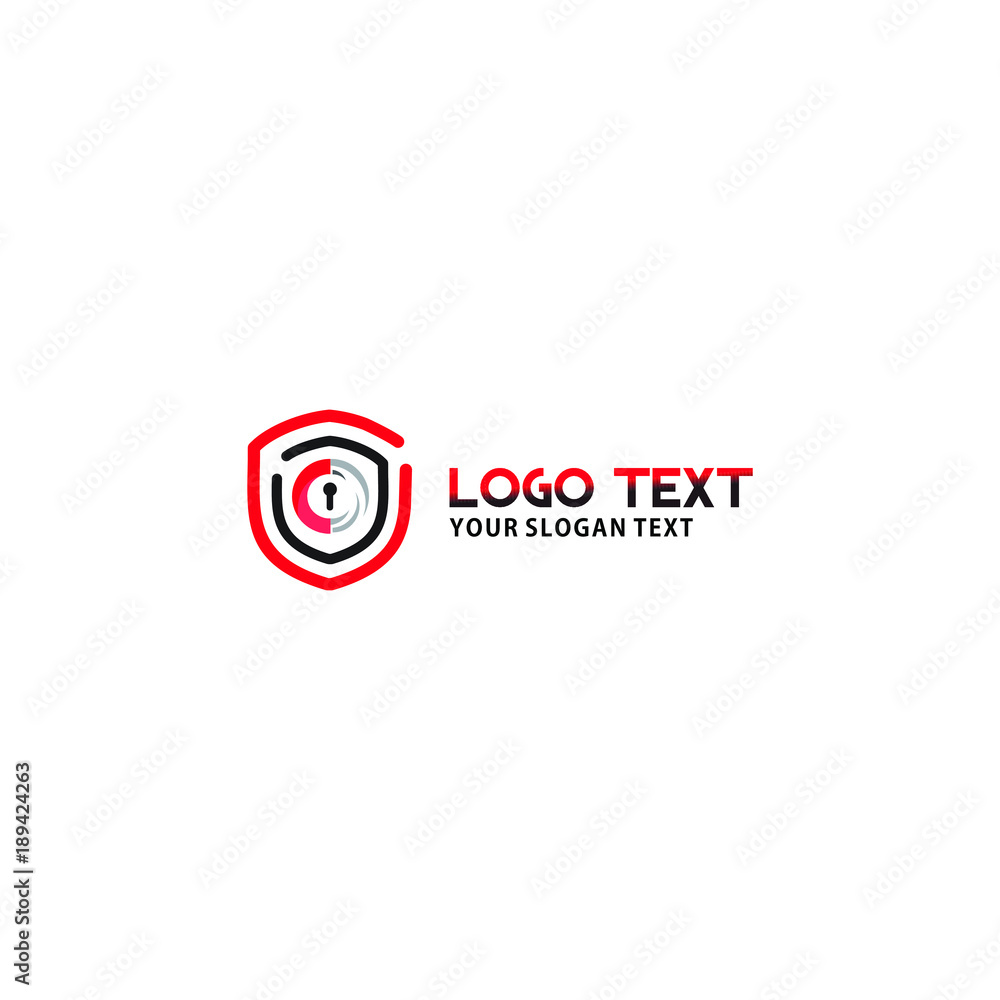abstract elegant logo shield meaning symbol for security, trust , reliabillity company  logo 