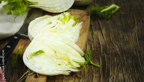 Fresh fennel bulb photo