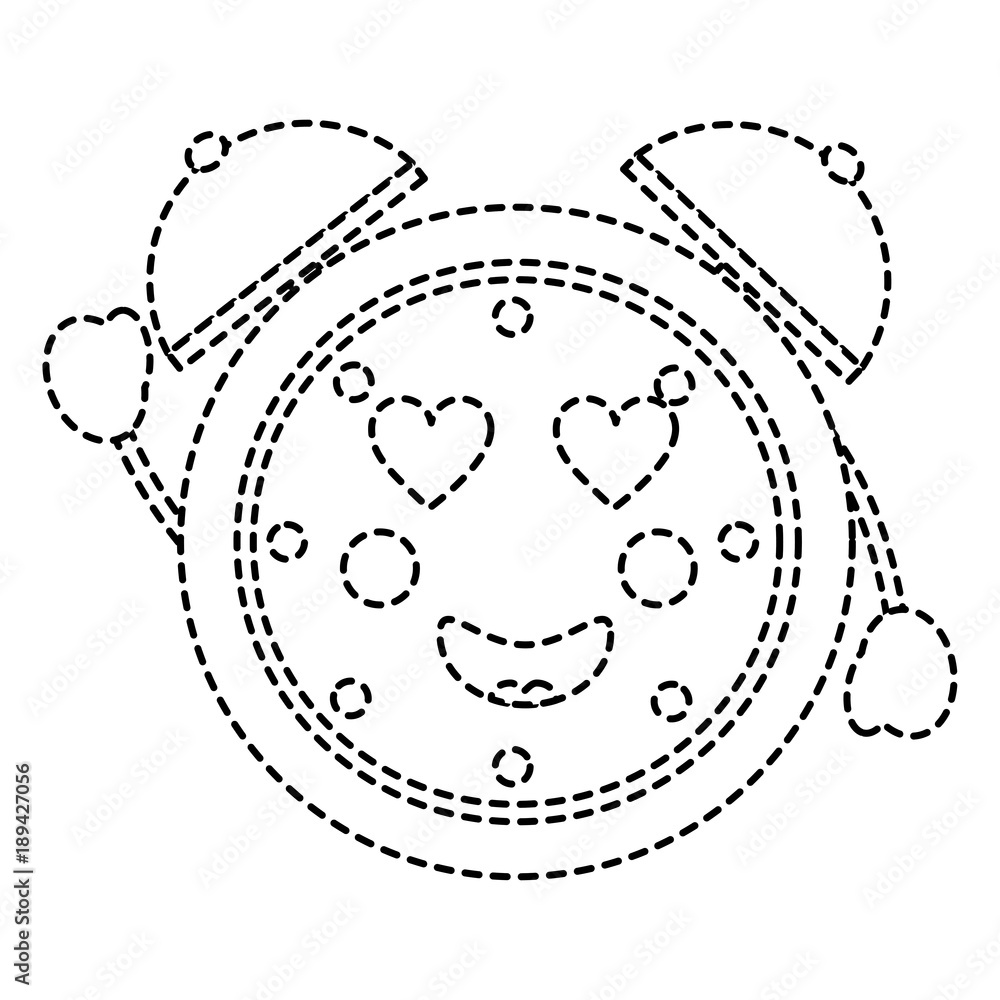 clock heart eyes kawaii icon image vector illustration design clock heart eyes kawaii icon image vector illustration design