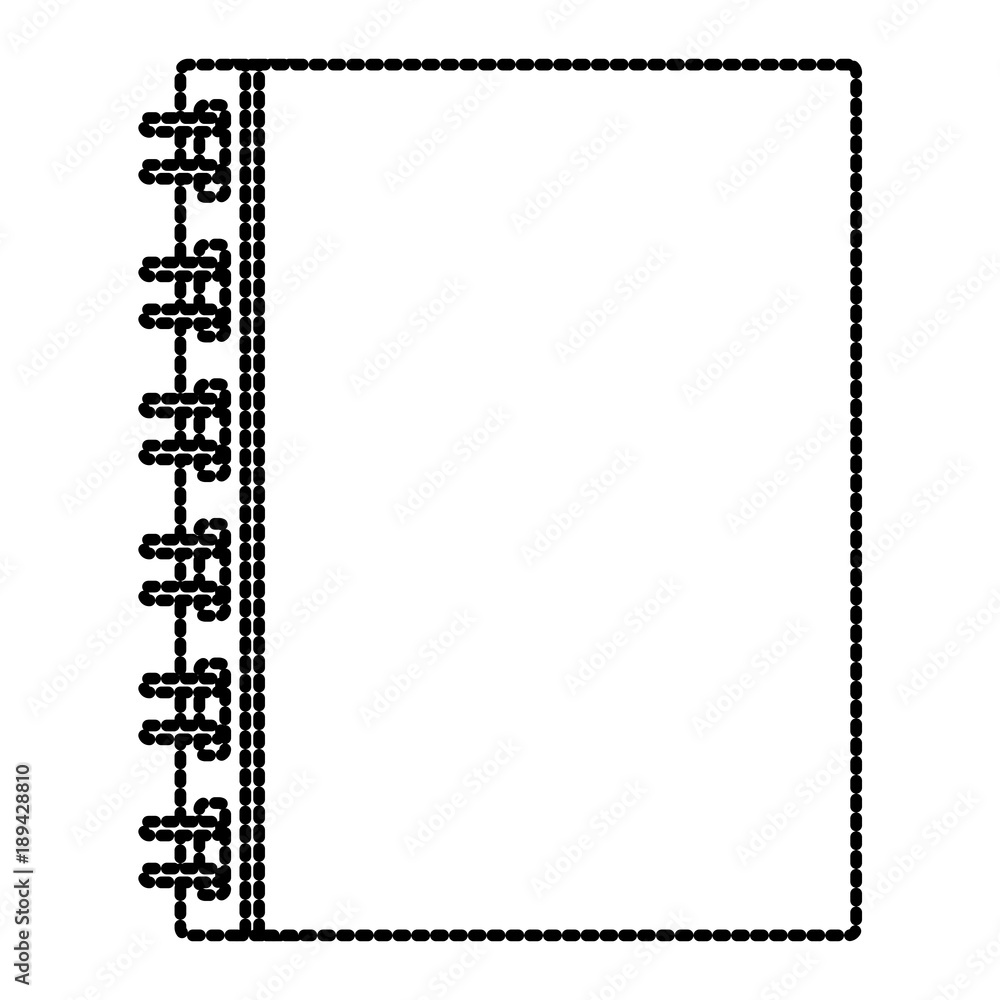 Note book mock up icon vector illustration graphic design