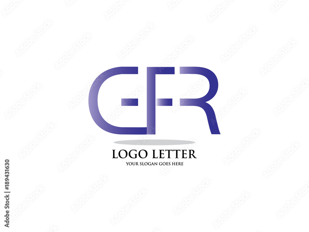 Initial Letter G, F and R Design Logo Vector Graphic Branding Letter Element. Initial Letter G, F and R Design Logo Vector Graphic Branding Letter Element.