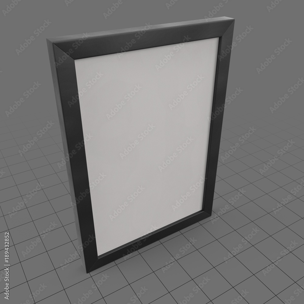 Simple vertical wall frame Stock 3D asset Adobe Stock