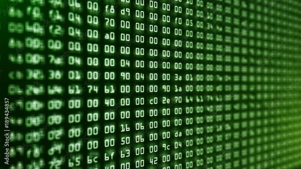 Programming HEX code running down in terminal Programming HEX code running down in terminal