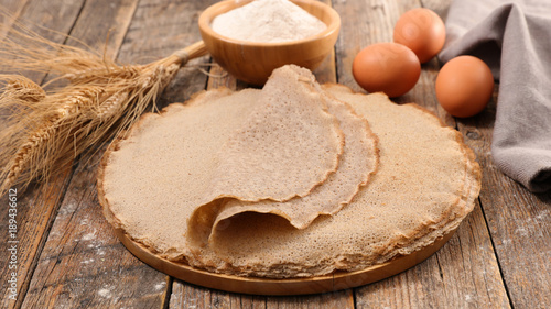 buckwheat crepe with ingredient