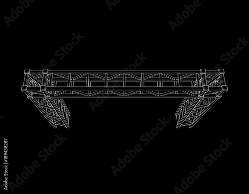 Truss construction. Isolate...