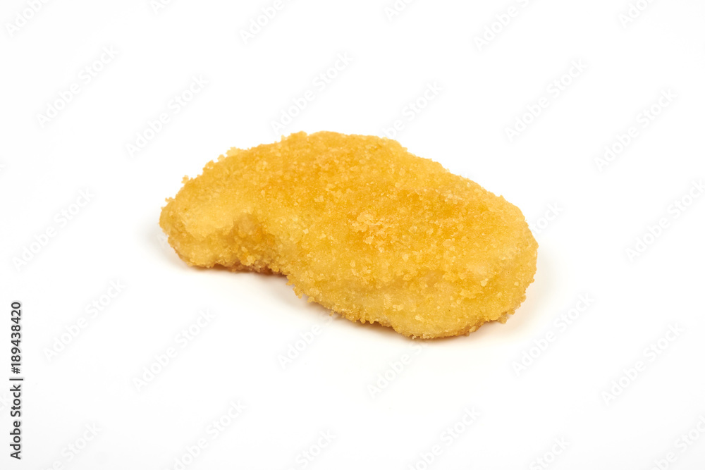 Chicken nuggets isolated on white background Chicken nuggets isolated on white background