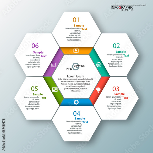 Abstract 3D Paper Infographics