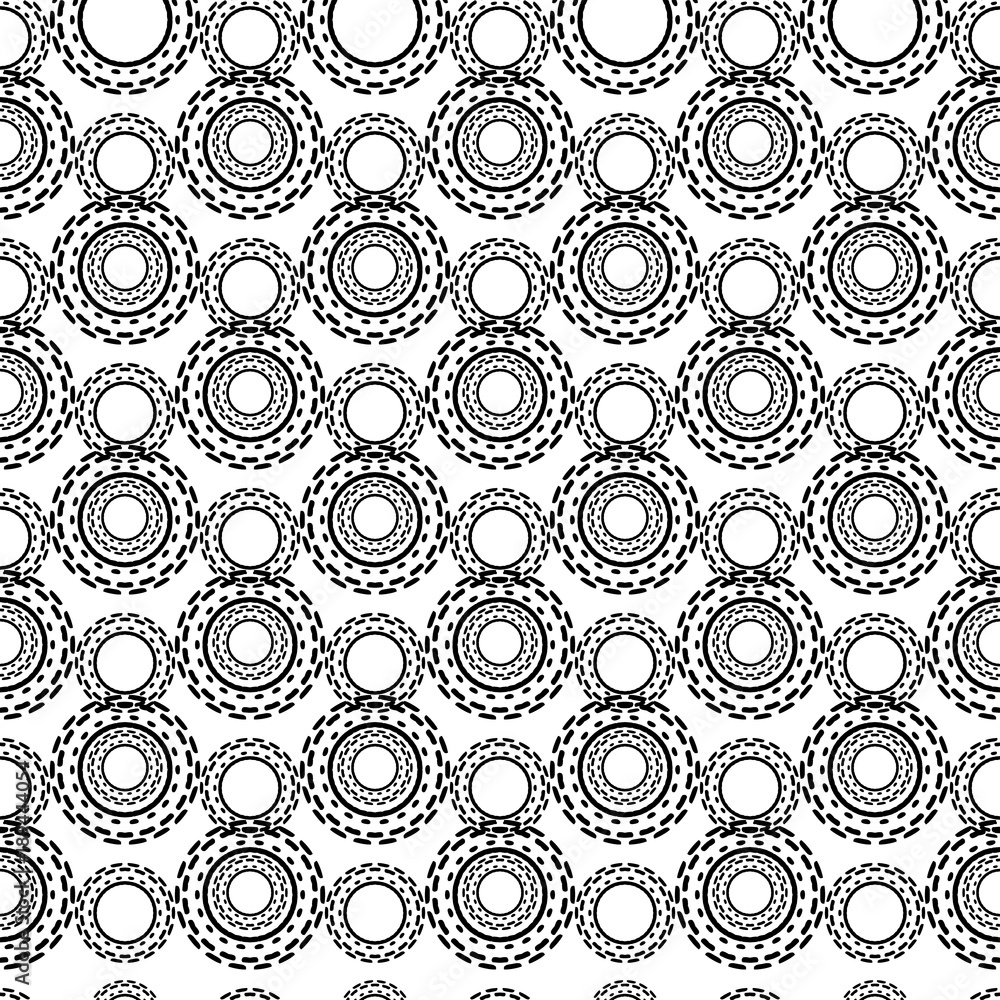 Black and White Seamless Steampunk Pattern. Vintage, Grunge, Abstract Background for Textile Design, Wallpaper, Surface Textures, Wrapping Paper