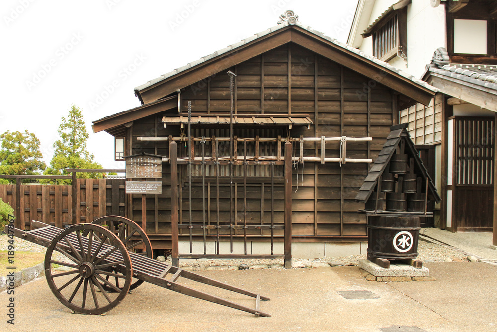 Fototapeta premium Japanese ninja village architecture