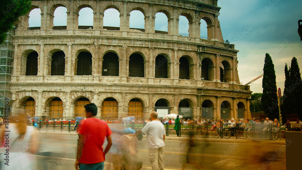 View of the Colosseum in Rome, Italy