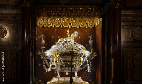 Inside the Basilica of Santa Maria Maggiore in Rome.Italy.