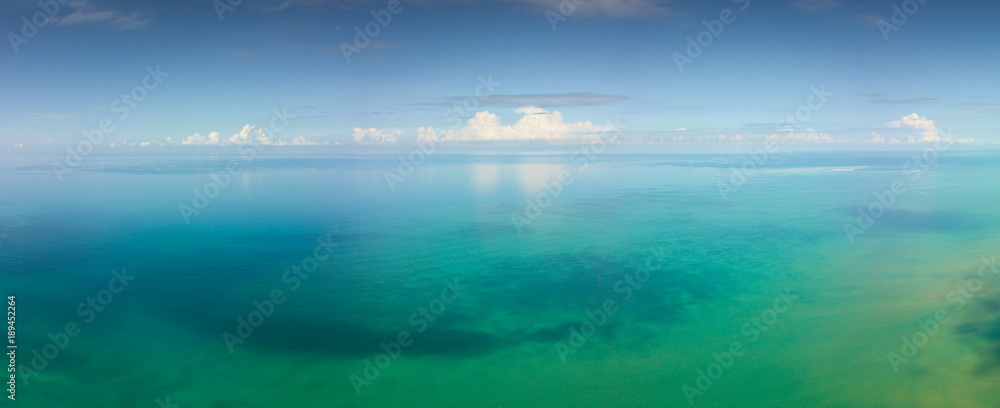 Aerial panorama landscape of tropical sea