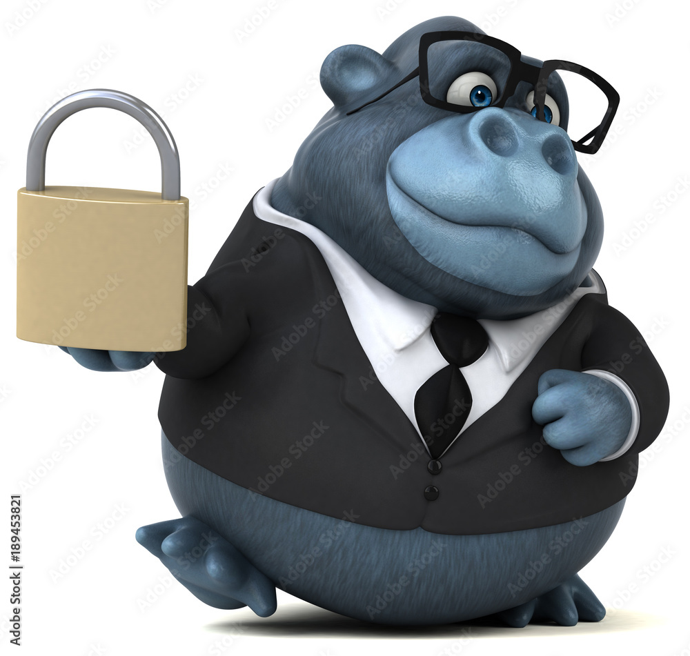 Fun gorilla - 3D Illustration Fun gorilla - 3D Illustration