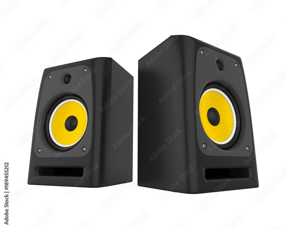 Naklejka premium Audio Speakers Isolated