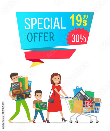 Special Offer Sale Poster Vector Illustration