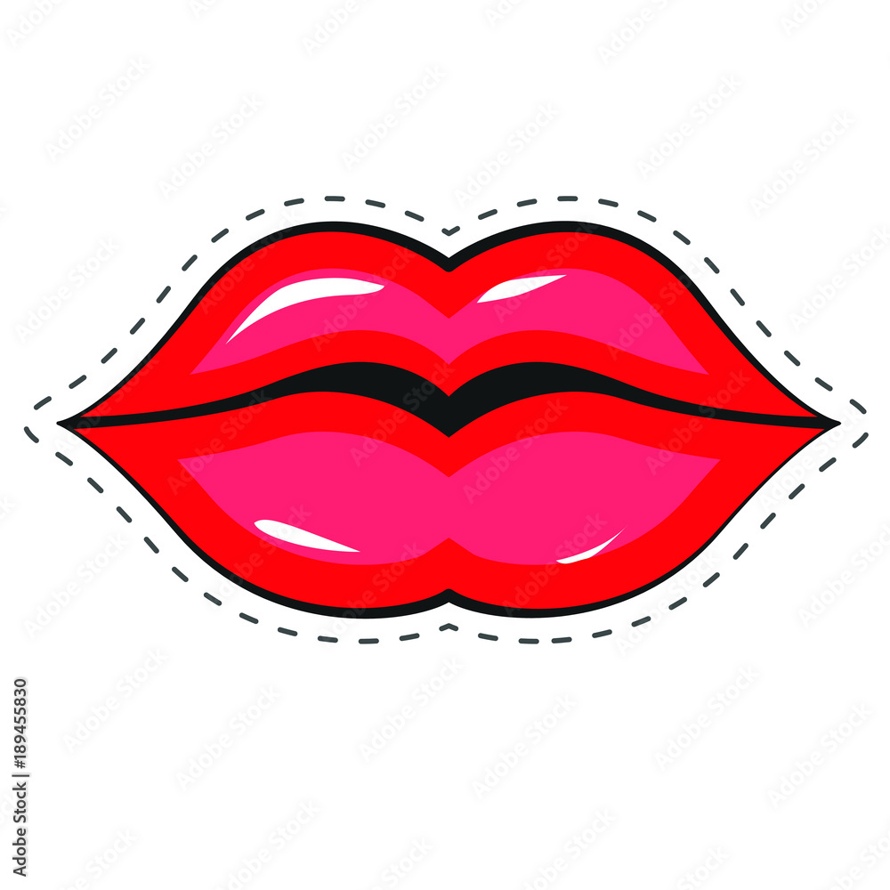 lips sticker lips sticker