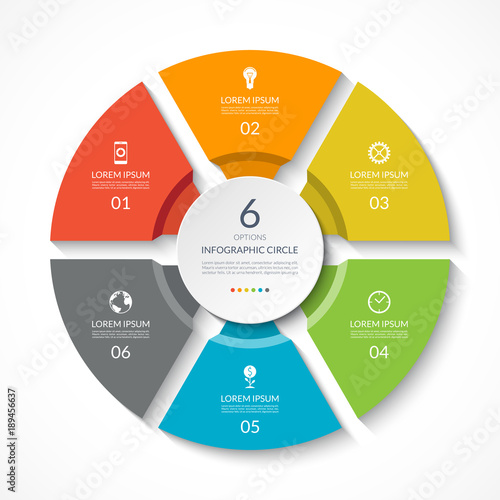 Photographie Infographic circle