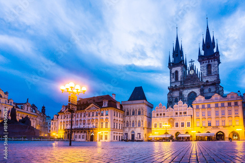 PRAGUE, CZECH REPUBLIC - July 25, 2017 : Old Town Square in Prague, Czech Republic. July 25, 2017 in PRAGUE