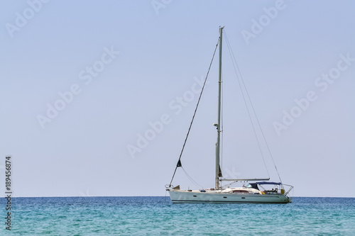 Sailboat in the sea © benjaminec