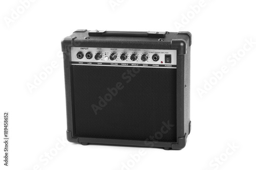 Konstfotografi Guitar amplifier isolated on white background