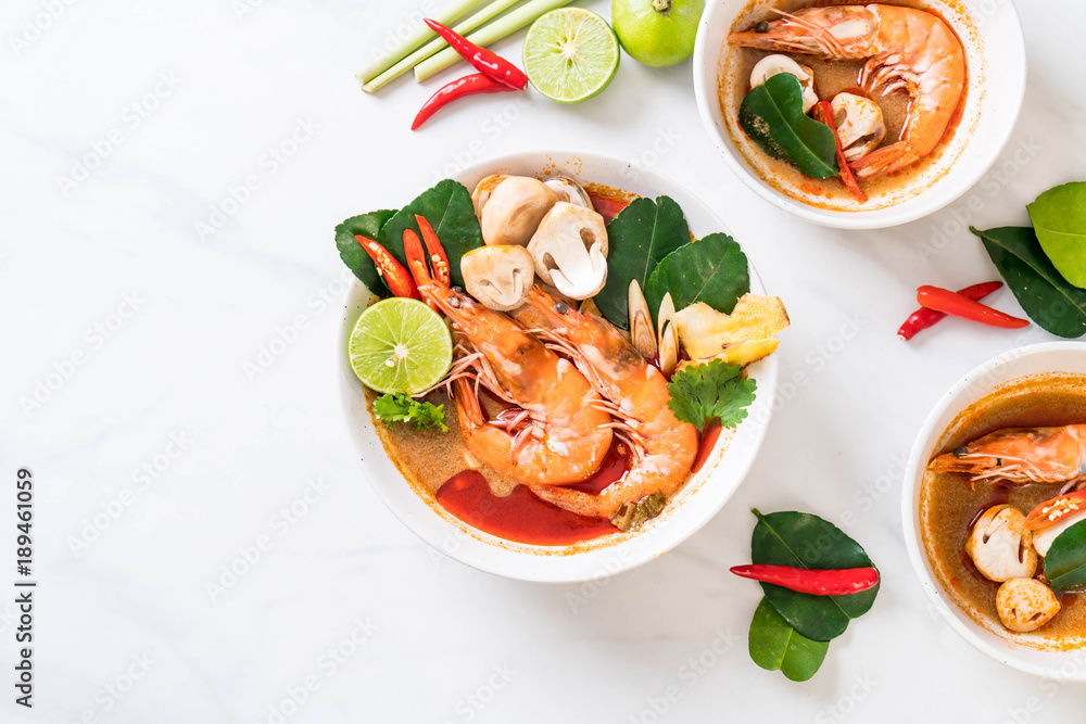 Tom Yum Goong Spicy Sour Soup Tom Yum Goong Spicy Sour Soup