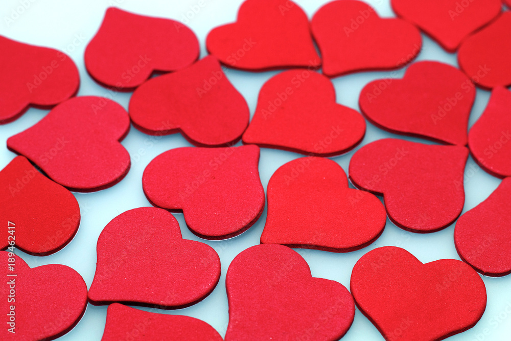 Background for St. Valentine's Day of red hearts Background for St. Valentine's Day of red hearts