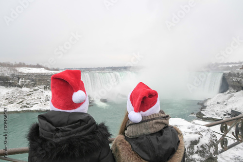 Niagara Falls, Canada frozen on Christmas
