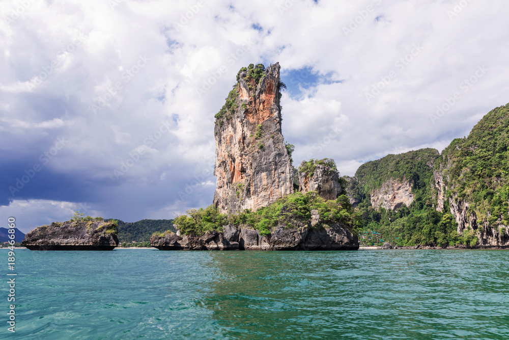 Popular travel tropical karst rocks