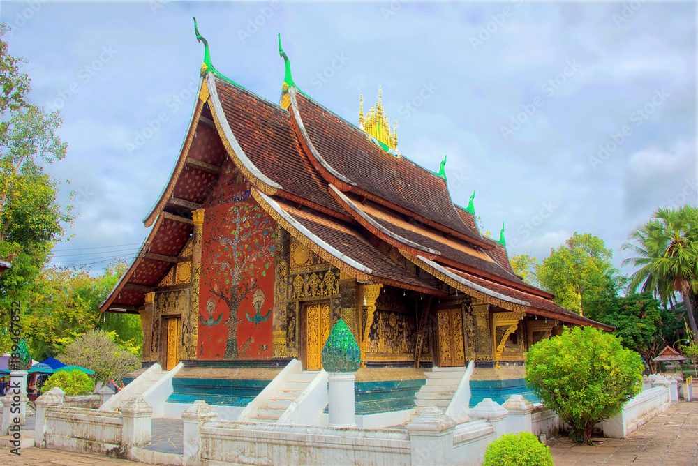 The temple of Wat Xieng Thong, Luang Prabang, Laos, an important religious site