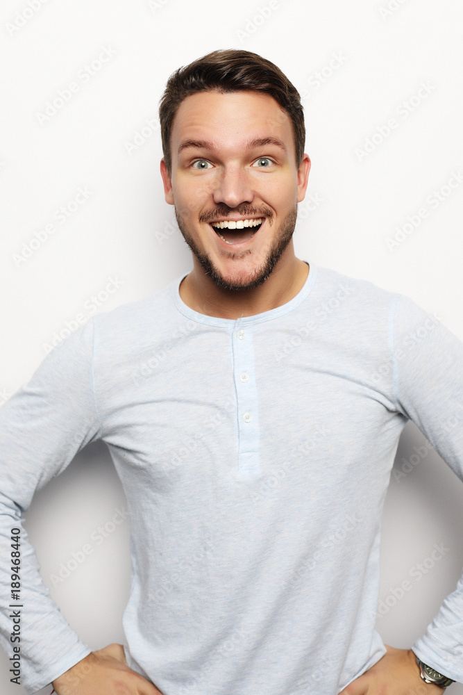 portrait of a young man surprised face expression portrait of a young man surprised face expression