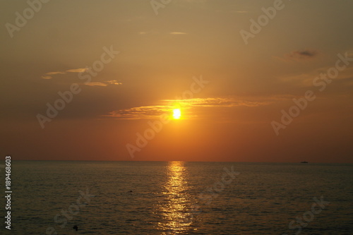 sea summer sun sunset evening © Irina