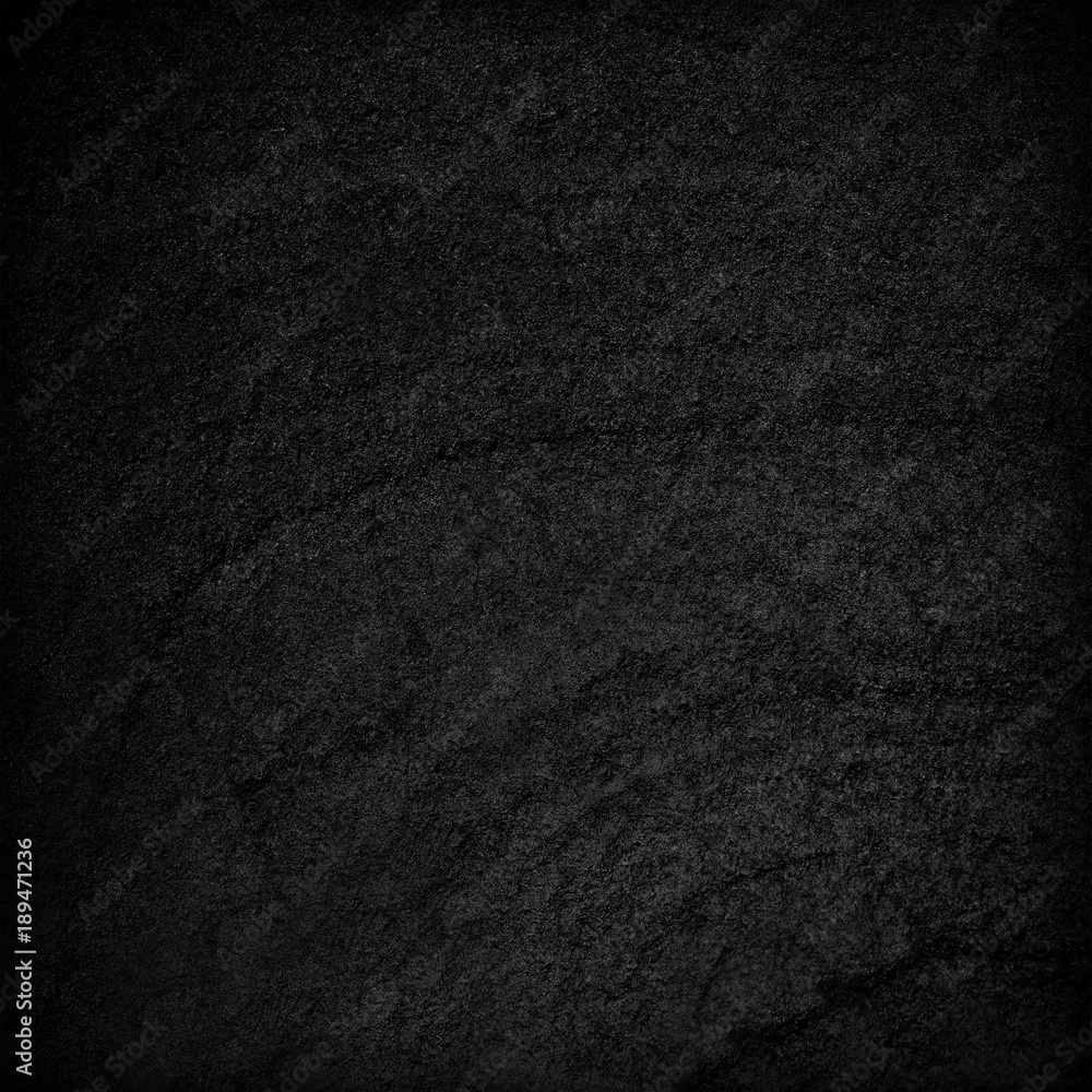 Fototapeta premium Dark grey black slate background or texture.