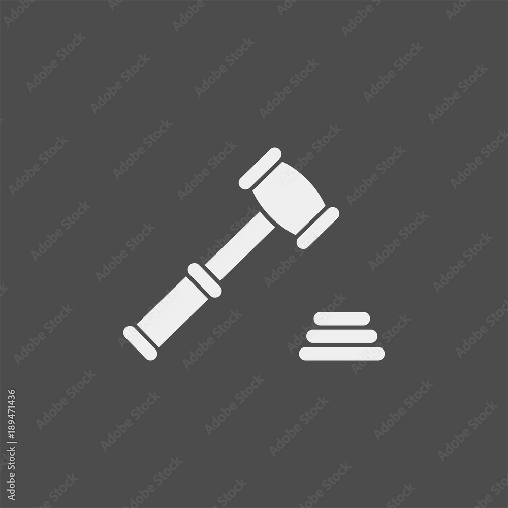 Judgment flat vector icon. Verdict flat vector icon Judgment flat vector icon. Verdict flat vector icon