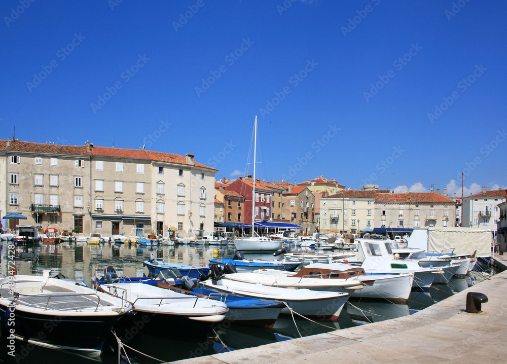 port of old town Cres, island Cres, Croatia