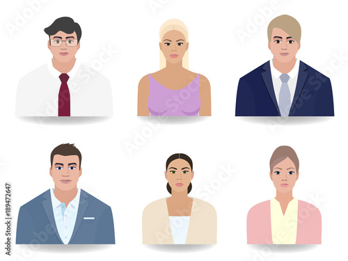 People Portraits, work vector illustration