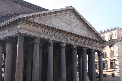 the Pantheon - one of the most famous building in Rome, Italy.