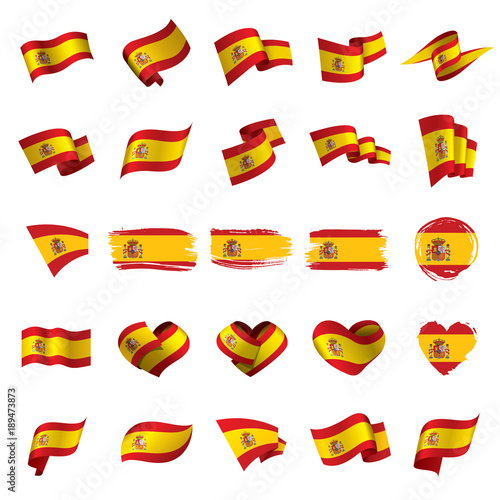 spain flag, vector illustration