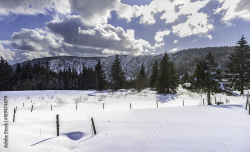 Winter landscape in the Vosges, France © Matthieu