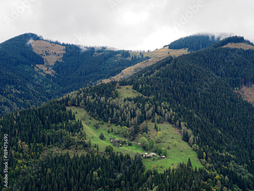 Carpatian mountains view from top © Sergii Mironenko