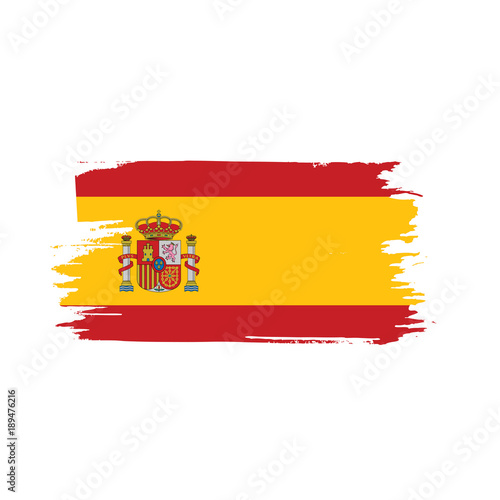 spain flag, vector illustration