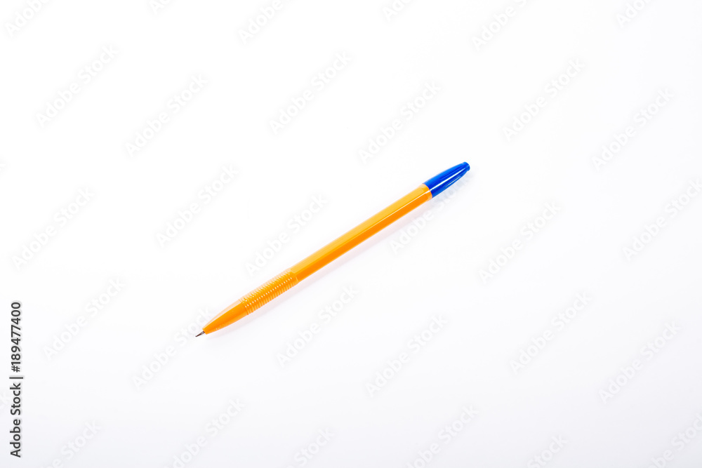 pen on white background. pen on white background.