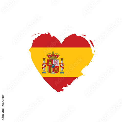 spain flag, vector illustration