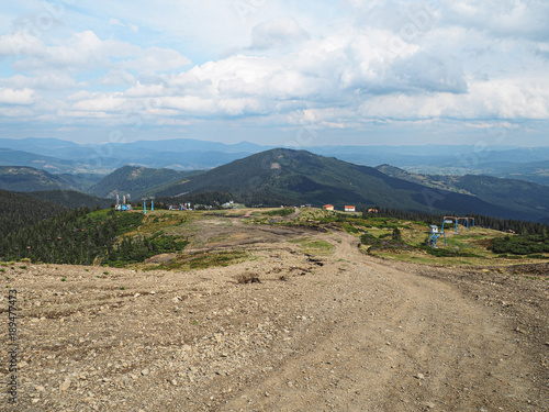 Carpatian mountains view from top © Sergii Mironenko