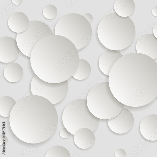 Paper Round Background with Drop Shadows